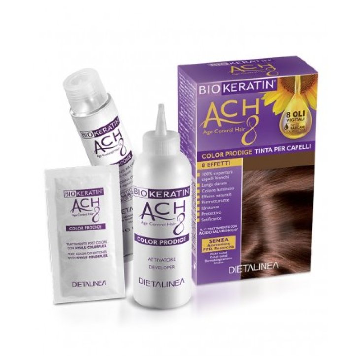 Dietalinea Biokeratin ACH8 Color Prodige Tinta per Capelli Colore 4/cf Castano Caff&eacute;