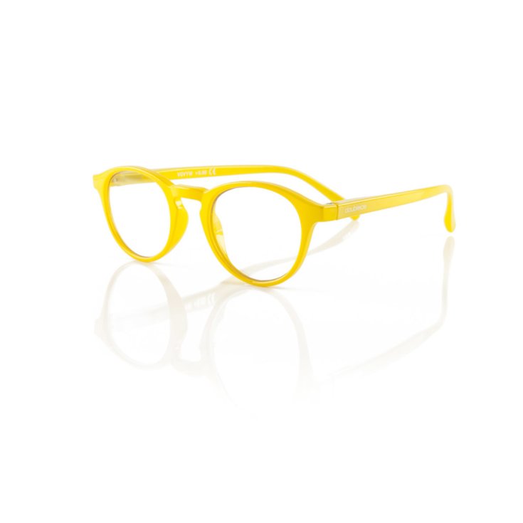 Doubleice Occhiali Vintage Yellow +1,00 Diottria