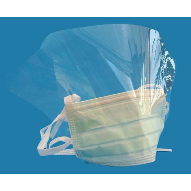 Farmacare Maschera Chirurgica Con Visiera Anti Appannamento 50 Pezzi