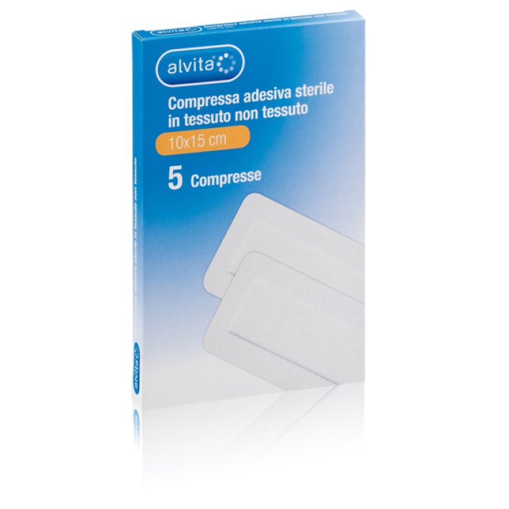 Alvita Compressa Adesiva Sterile Dimensioni 10cmx15cm