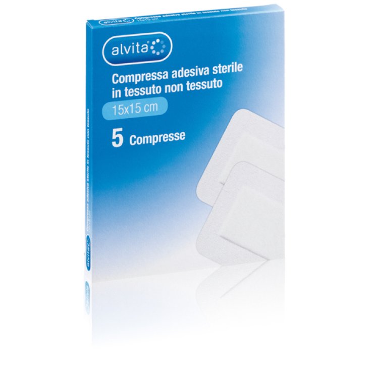 Alvita Compressa Adesiva Sterile Dimensioni 15x15cm