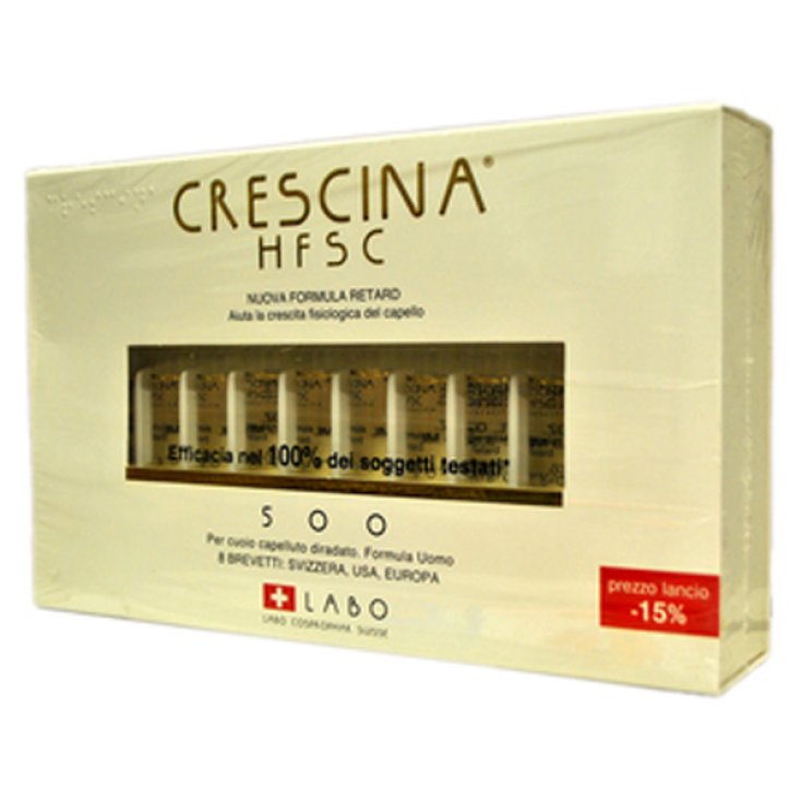 Labo Crescina HFSC Nuova Formula Retard 500 Uomo 20 Fiale