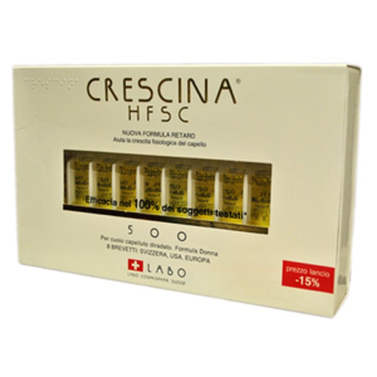 Labo Crescina HFSC Nuova Formula Retard 500 Donna 20 Fiale