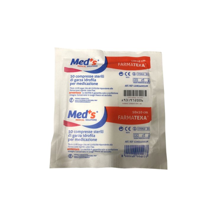 Med's Farmatexa Compresse Di Garza Sterili 12/8 10x10cm 50 Pezzi