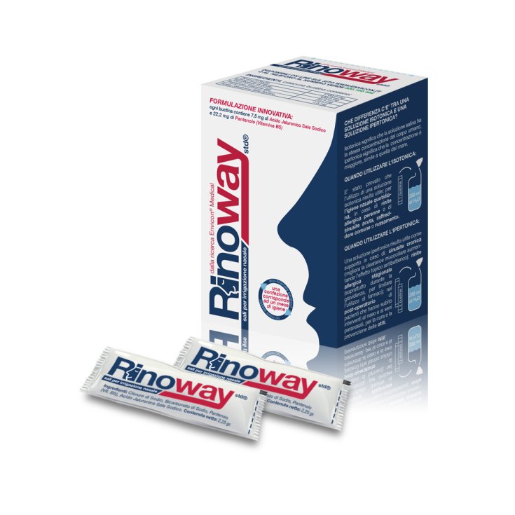 Envicon Medical Rinoway&reg; Std Sali Per Irrigazione Nasale Isotonici 15 Bustine