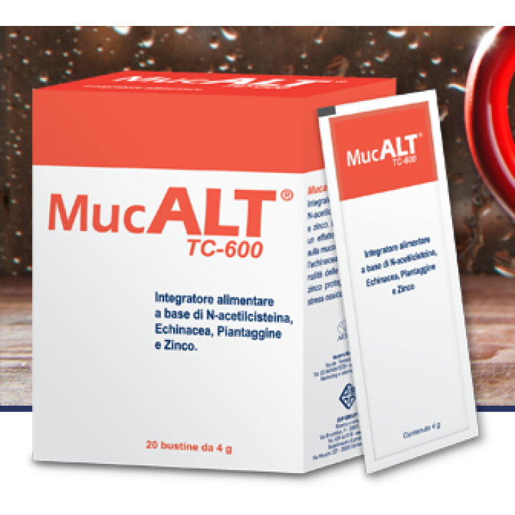 DdFarma Mucalt Tc-600 Integratore Alimentare 20 Bustine Da 4g