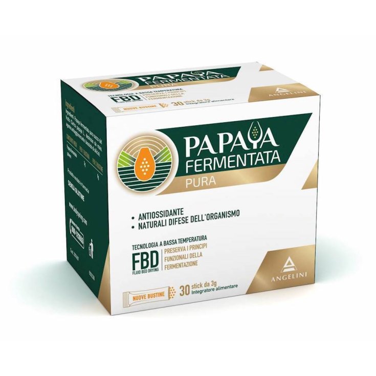 Angelini Papaya Fermentata Pura Integratore Alimentare 30 Stick Da 3g