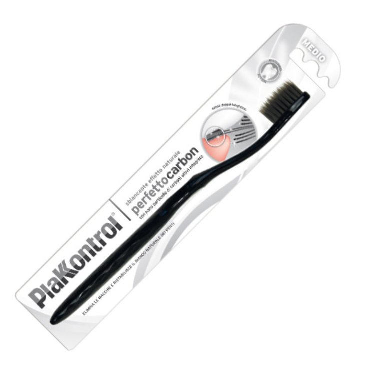 Plakkontrol Perfetto Carbon Spazzolino Ad Azione Sbiancante 1 Pezzo