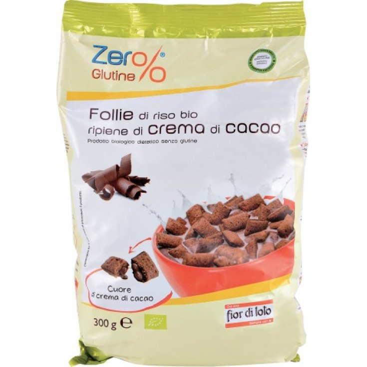 Fior Di Loto Zero% Follie Di Riso Al Cioccolato Fondente Biologico 300g