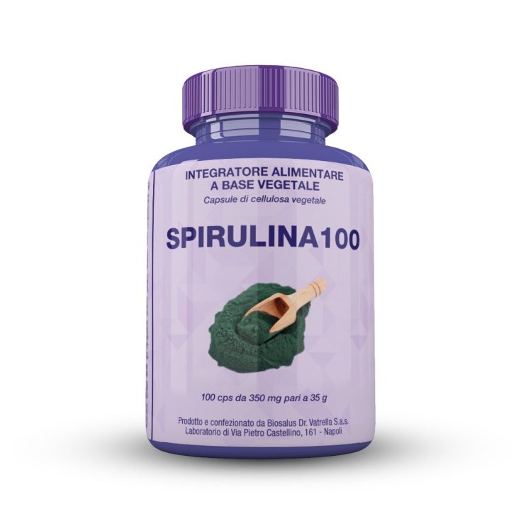 Biosalus&reg; Spirulina100 Integratore Alimentare 100 Capsule