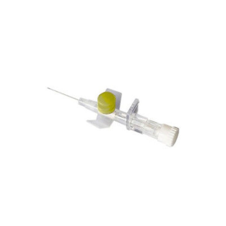 PB Pharma Ago Cannula 2 Vie Sterile G24 Con Alette Giallo
