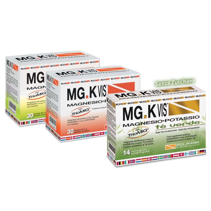 Pool Pharma Mgk Vis Magnesio E Potassio Integratore Alimentare Gusto Tè Verde 14 Bustine Pool Pharma Mgk Vis Magnesio E Potassio Integratore Alimentare Gusto Tè Verde 14 Bustine