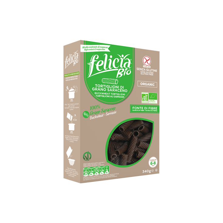 Felicia Bio Pasta Al Grano Saraceno Tortiglioni Senza Glutine 340g