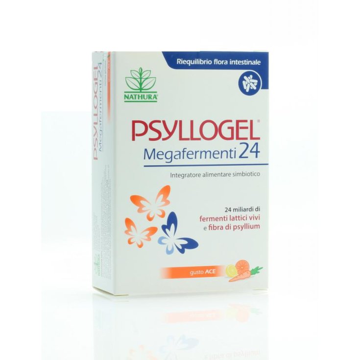 Nathura Psyllogel Megafermenti 24 Gusto Ace 12 Bustine