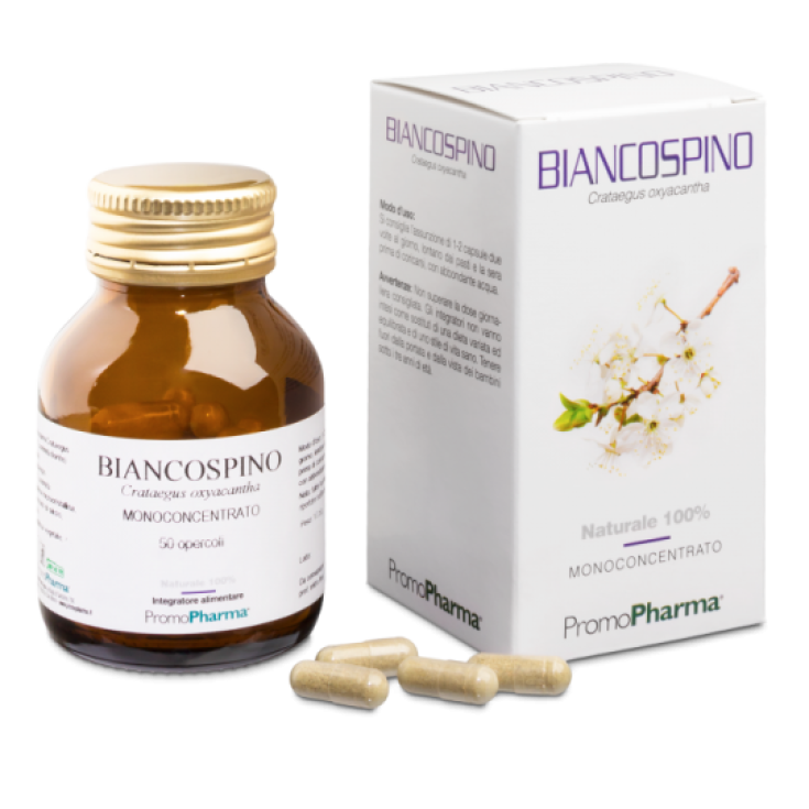 PromoPharma Biancospino Integratore Alimentare 50 Capsule