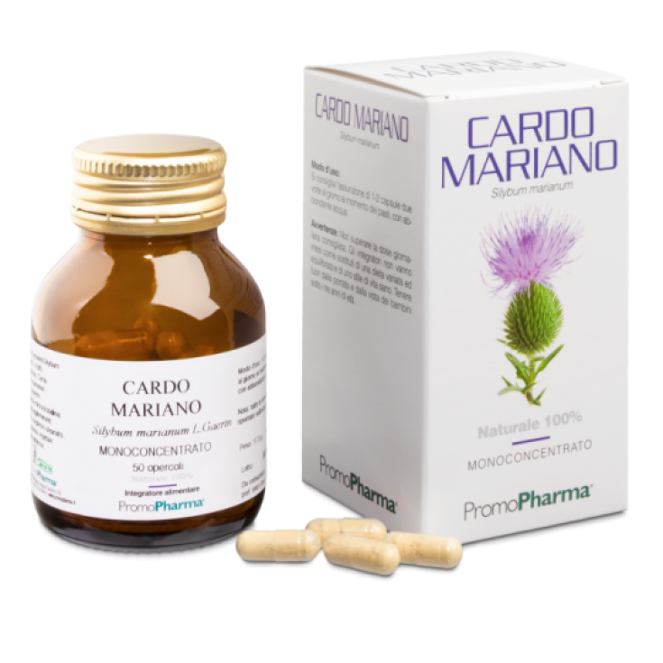 PromoPharma Cardo Mariano Monoconcentrato Integratore Alimentare 50 Capsule