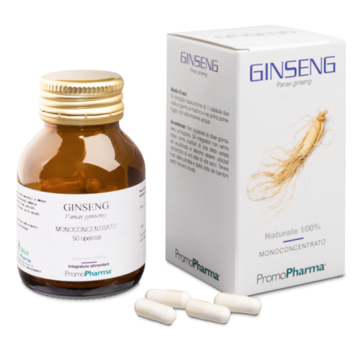 PromoPharma Ginseng Monoconcentrato Integratore Alimentare 50 Capsule