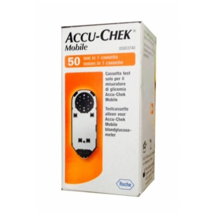 Roche Accu-Chek Mobile Misurazione Glicemia 50 Test In Una Cassetta