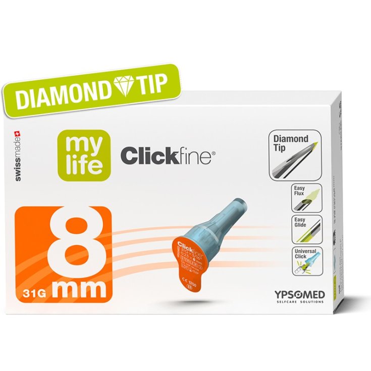 Pharmaidea Ago Clickfine Misura G31x8mm 100 Pezzi