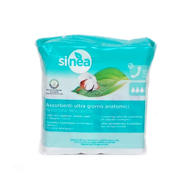 Sinea Assorbente Ultra Anatomico In Cotone Biologico 12Pezzi
