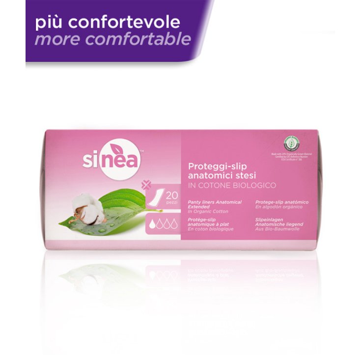 Sinea Proteggislip Stesi Anatomici Cotone Biologico 20 Pezzi