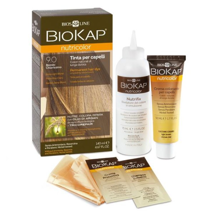 Biokap Nutricolor Tintura Capelli Tonalit&agrave; 9,0 Biondo Chiarissimo