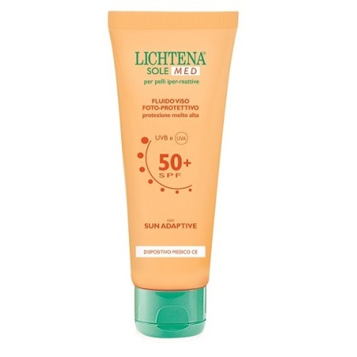 Lichtena Med Fluido SPF 50+ Crema Solare Viso Pelli Iper Reattive 50ml
