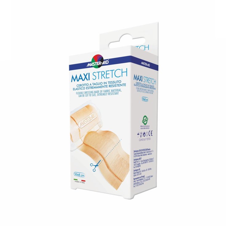 Master-Aid&reg; Maxi Stretch Cerotto A Taglio In Tessuto Elastico Estremamente Resistente 1 Pezzo 50x6cm