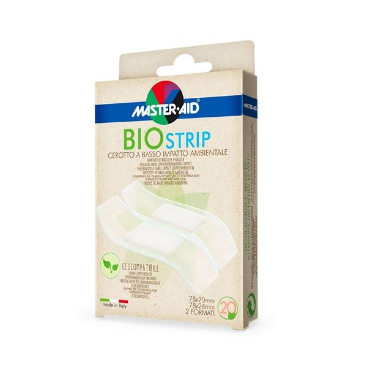 Master-Aid&reg; Bio Strip Cerotto A Basso Impatto Ambientale Misura Super 86x39mm 10 Pezzi