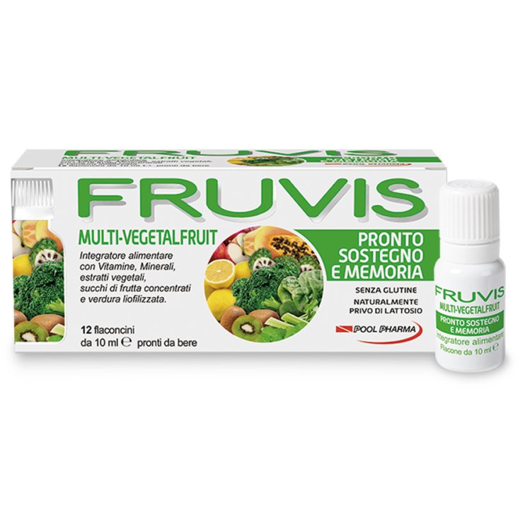 Pool Pharma Fruvis Sostegno E Memoria Integratore Alimentare 12 Flaconi