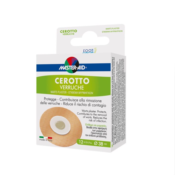 Master-Aid&reg; Foot Care Cerotto Verruche 12 Pezzi