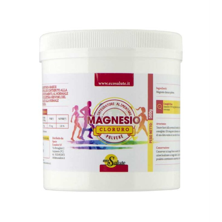 EcoSalute Magnesio Cloruro Polvere Integratore Alimentare 500g