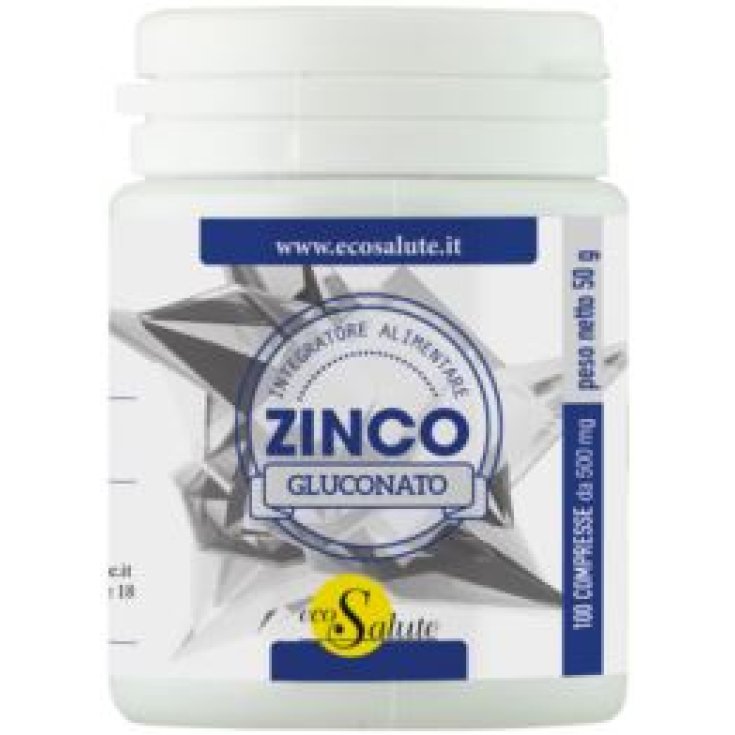 EcoSalute Zinco Gluconato Integratore Alimentare 100 Compresse
