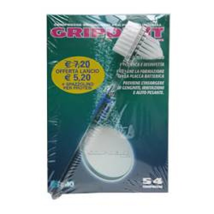Gripdent Tabs 54 Capsule Pulenti + Spazzolino Protesi