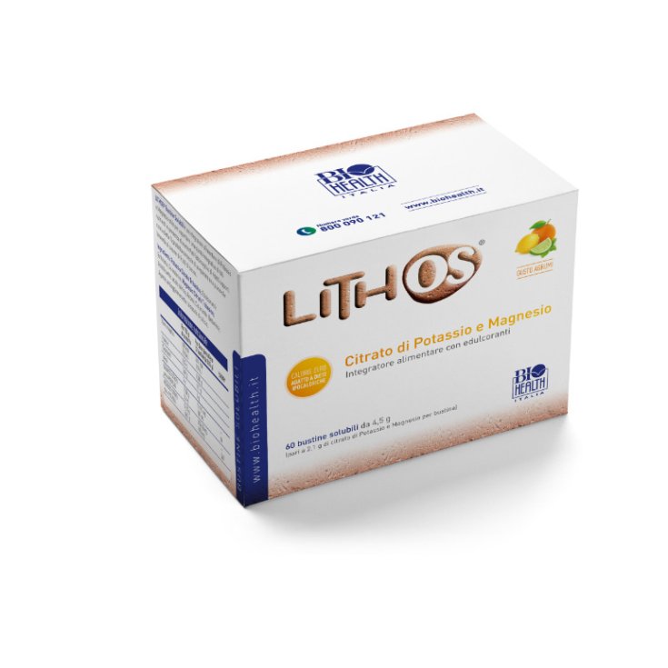 Biohealth Lithos Integratore Alimentare Gusto Agrumi 60 Bustine
