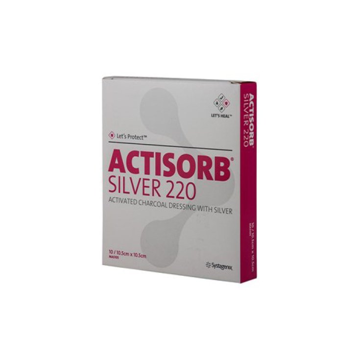 Systagenix Actisorb Silver 220 Garze 10.5x10.5cm 10 Pezzi