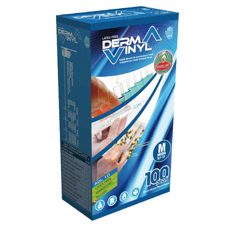 Bericah Dermavinyl Guanti In Vinile Talcato Taglia L