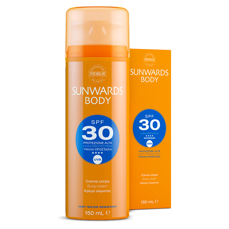 Synchroline Sunwards Body Cream Protezione Alta Spf30 150ml