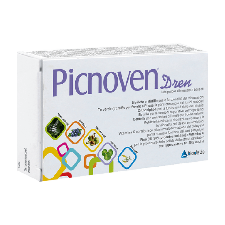 Biodelta Picnoven Dren Integratore Alimentare Senza Glutine 50 Compresse