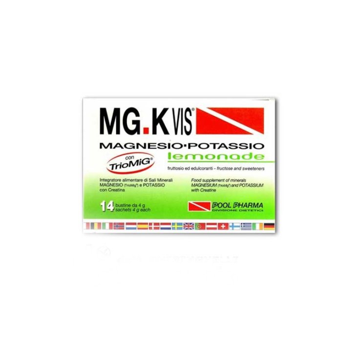 Pool Pharma Mg.K Vis&reg; Magnesio Potassio Lemonade Integratore Alimentare 14 Bustine