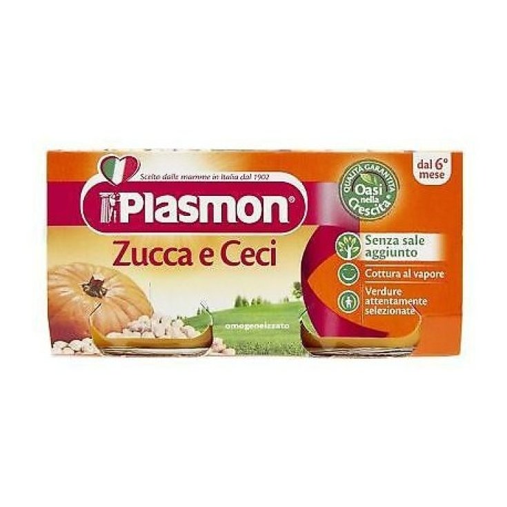 Plasmon Zucca E Ceci Omogeneizzato Di Verdure 2x80g