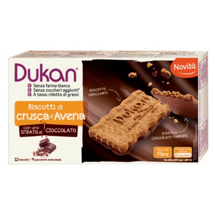 Dukan Biscotti Alla Crusca D'Avena Gourmand 4 Confezioni Da 3 Biscotti