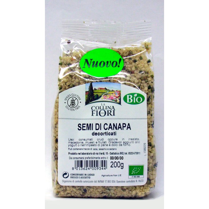 La Collina Di Canapa Semi Di Canapa Decorticata Biologica Senza Glutine 200g