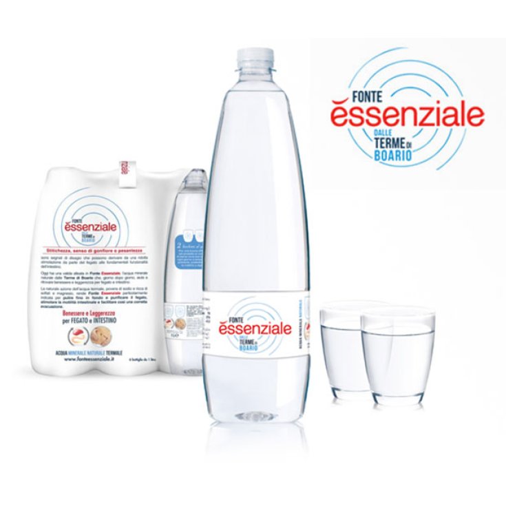 Fonte Essenziale Acqua Minerale Naturale Di Origine Termale In Confezione Pet 6x400ml