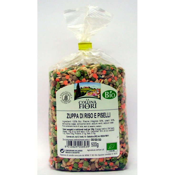 La Collina Dei Fiori Zuppa Riso E Piselli Biologico Senza Glutine 500g