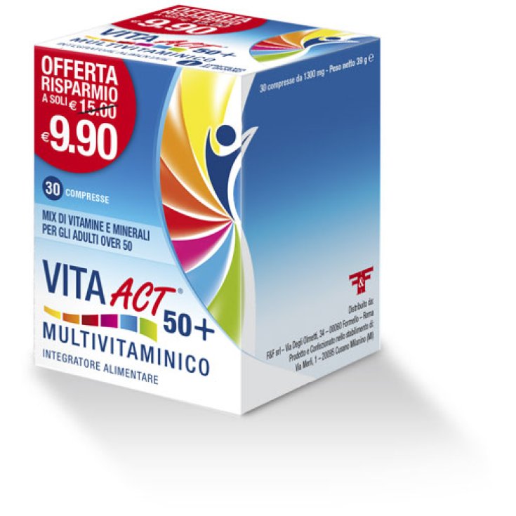Linea Act Vita Act 50+ Multivitaminico 30 Compresse Linea Act Vita Act 50+ Multivitaminico 30 Compresse