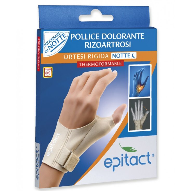 Epitact Ortesi Rigida Notte Supporto Correttivo Per Pollice Mano Sinistra Dolorante Da Rizoartrosi Taglia S 1 Pezzo
