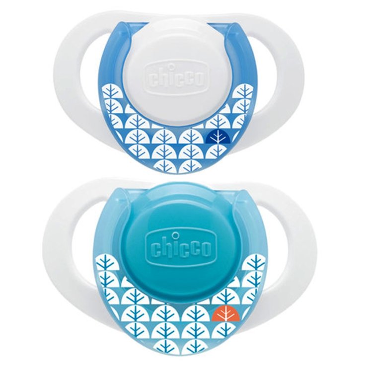 Chicco Physio Ring Compact Succhietto Silicone Boy +12Mesi 2Succhietti