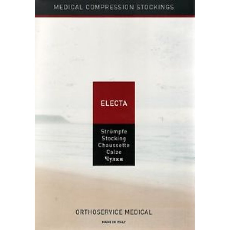 Ro+ten Electa Calze Medicali in FIlato Multifibra Gambaletto CCL1 Punta Chiusa Colore Beige Taglia L Lungo