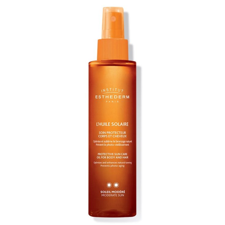 Institut Esthederm Huile Solaire Corps Et Cheveux Soleil Moder&eacute; 150ml